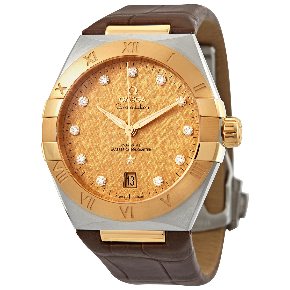 Omega Constellation Automatic Diamond Champagne Dial Men's Watch 13123392058001
