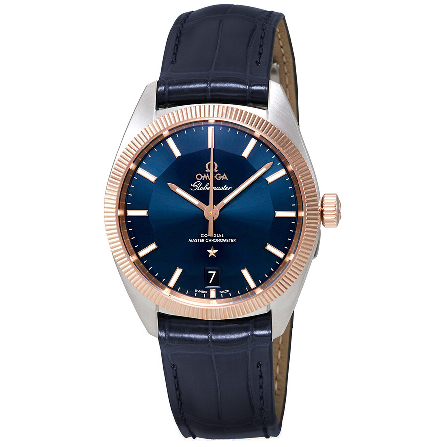 Omega Constellation Automatic Blue Dial Blue Leather Men's Watch 130.23.39.21.03.001
