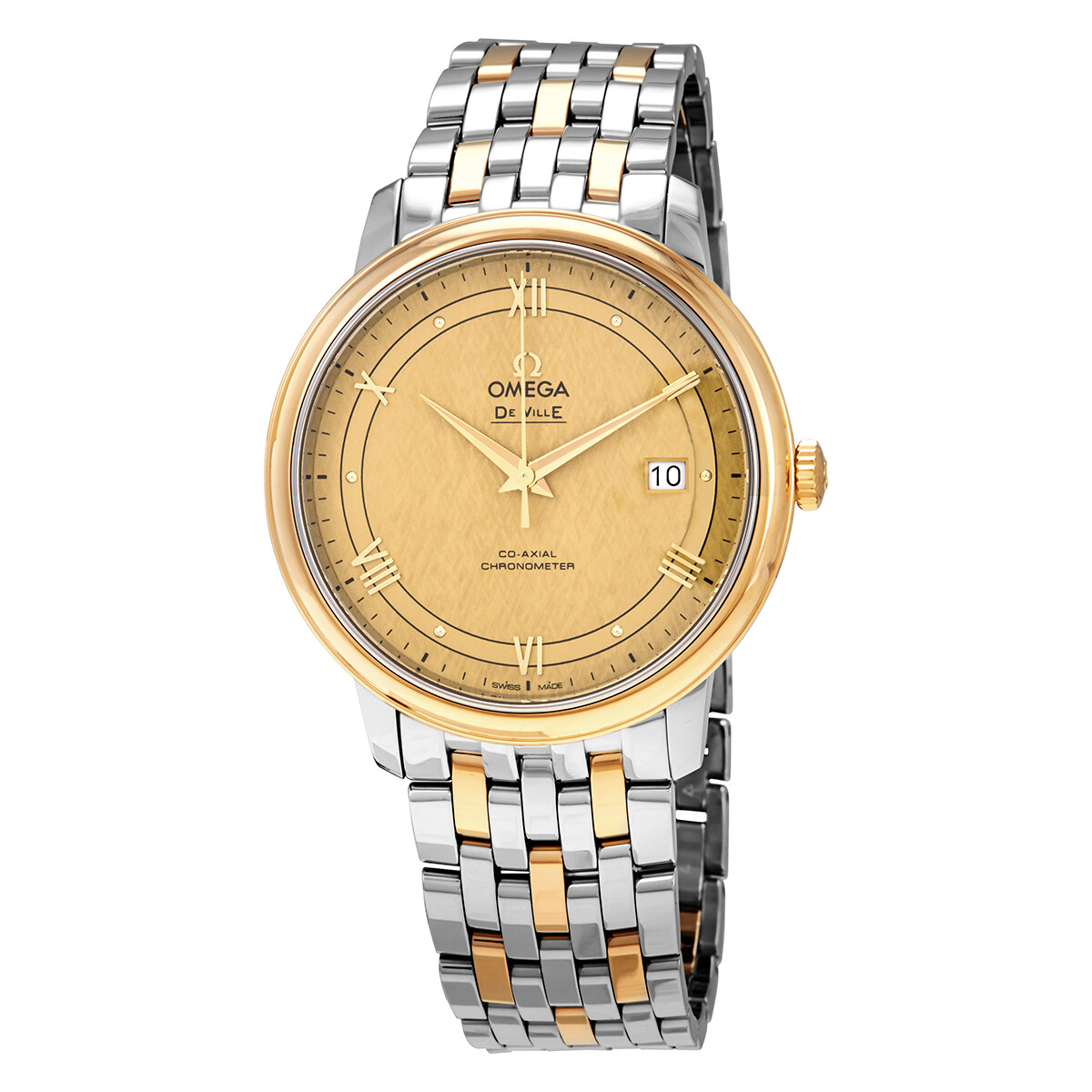 Omega De Ville 39.5mm Yellow Gold Dial Men's Watch 424.20.40.20.08.001
