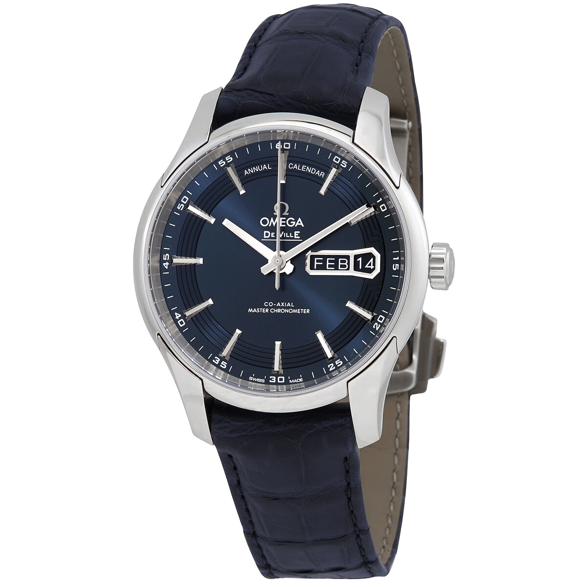Omega De Ville Hour Vision Blue Dial Automatic Men's Watch 433.33.41.22.03.001