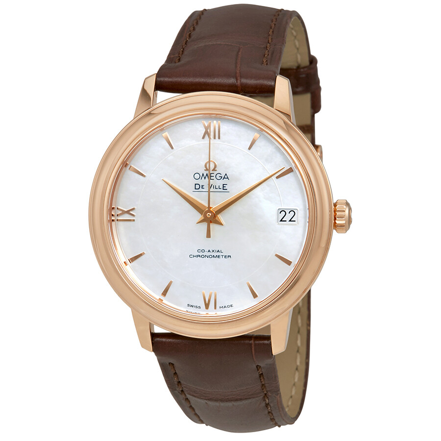 Omega De Ville Automatic Mother of Pearl Dial Ladies Watch 424.53.33.20.05.001
