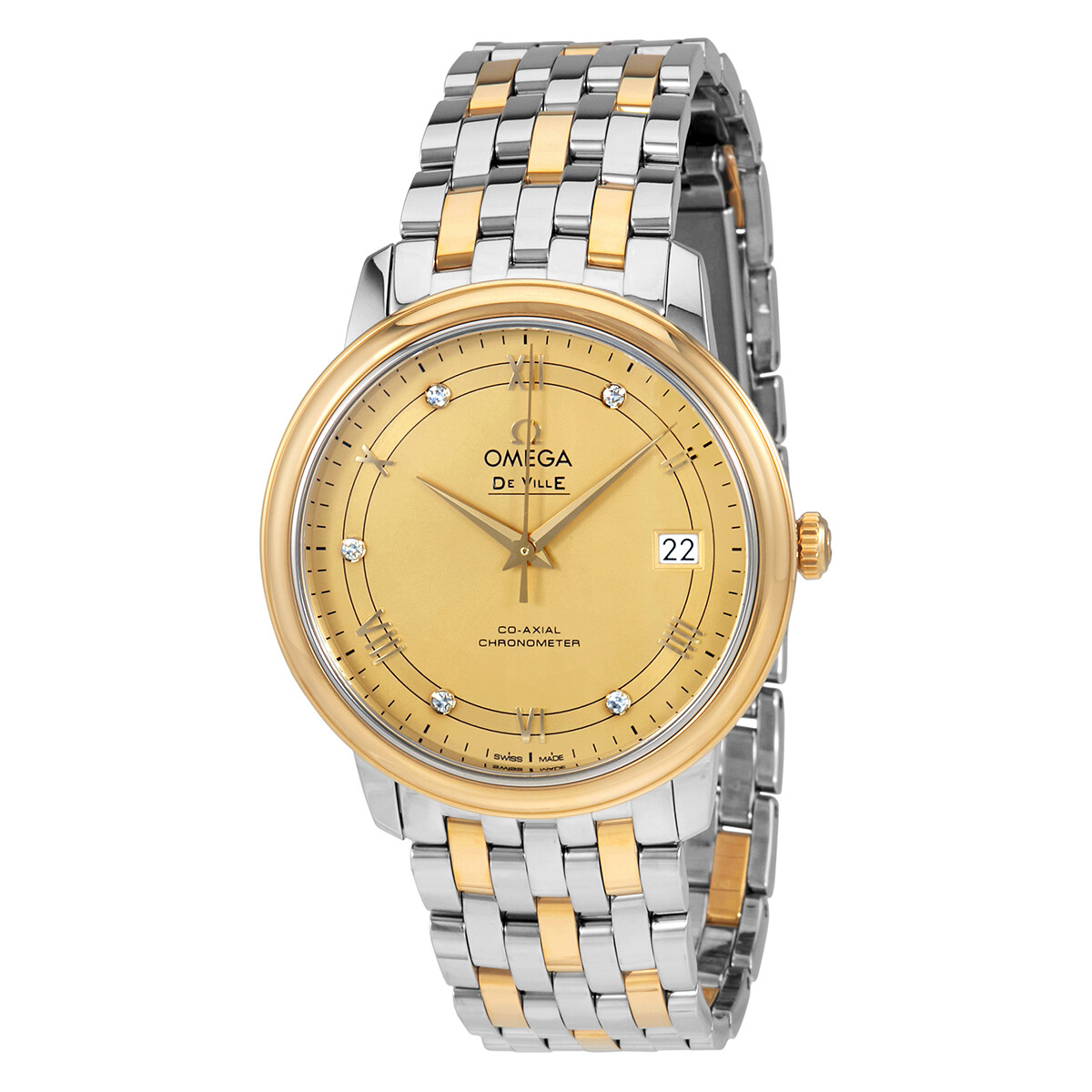 Omega De Ville Prestige Champagne Dial Men's Watch 424.20.37.20.58.002