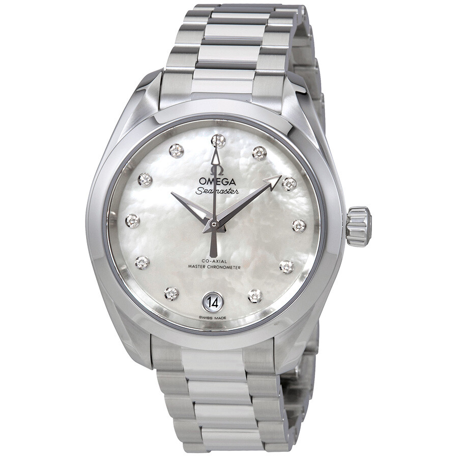 Omega Seamaster Aqua Terra Mother of Pearl Dial Ladies Watch 220.10.34.20.55.001