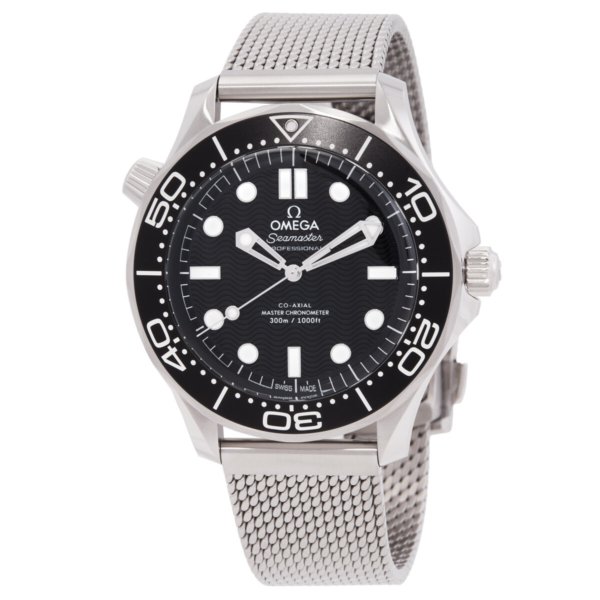 Omega Seamaster Automatic Chronometer Black Dial Men's Watch 210.30.42.20.01.010