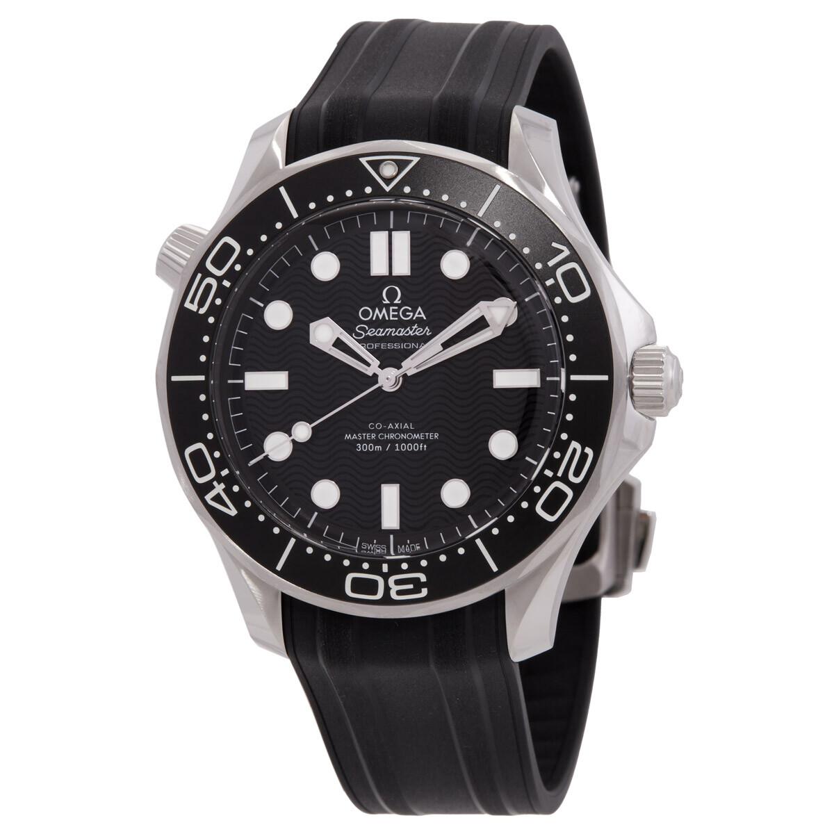 Omega Seamaster Automatic Chronometer Black Dial Men's Watch 210.32.42.20.01.003