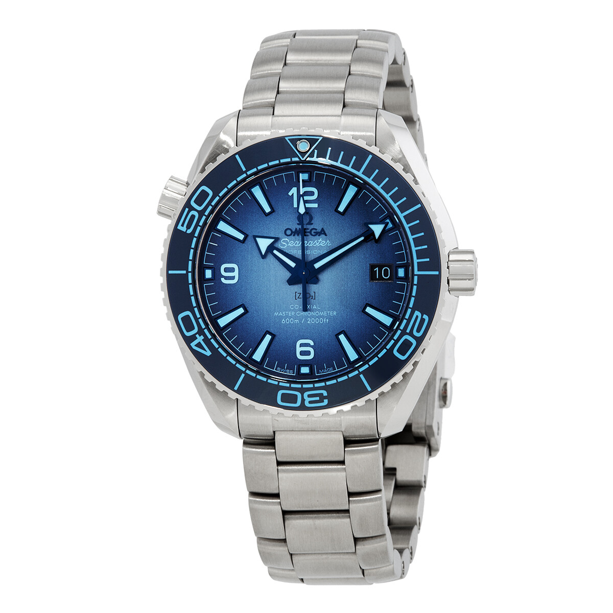 Omega Seamaster Automatic Chronometer Summer Blue Dial Men's Watch 215.30.40.20.03.002