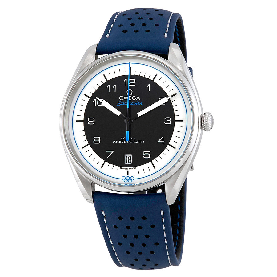 Omega Seamaster Olympic Timekeeper Automatic Blue Leather Men's Limited Edition Watch 522.32.40.20.01.001