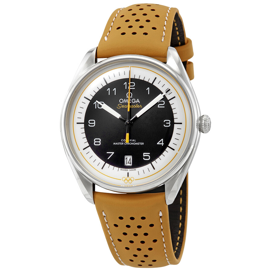 Omega Seamaster Olympic Timekeeper Automatic Tan Leather Men's Limited Edition Watch 522.32.40.20.01.002