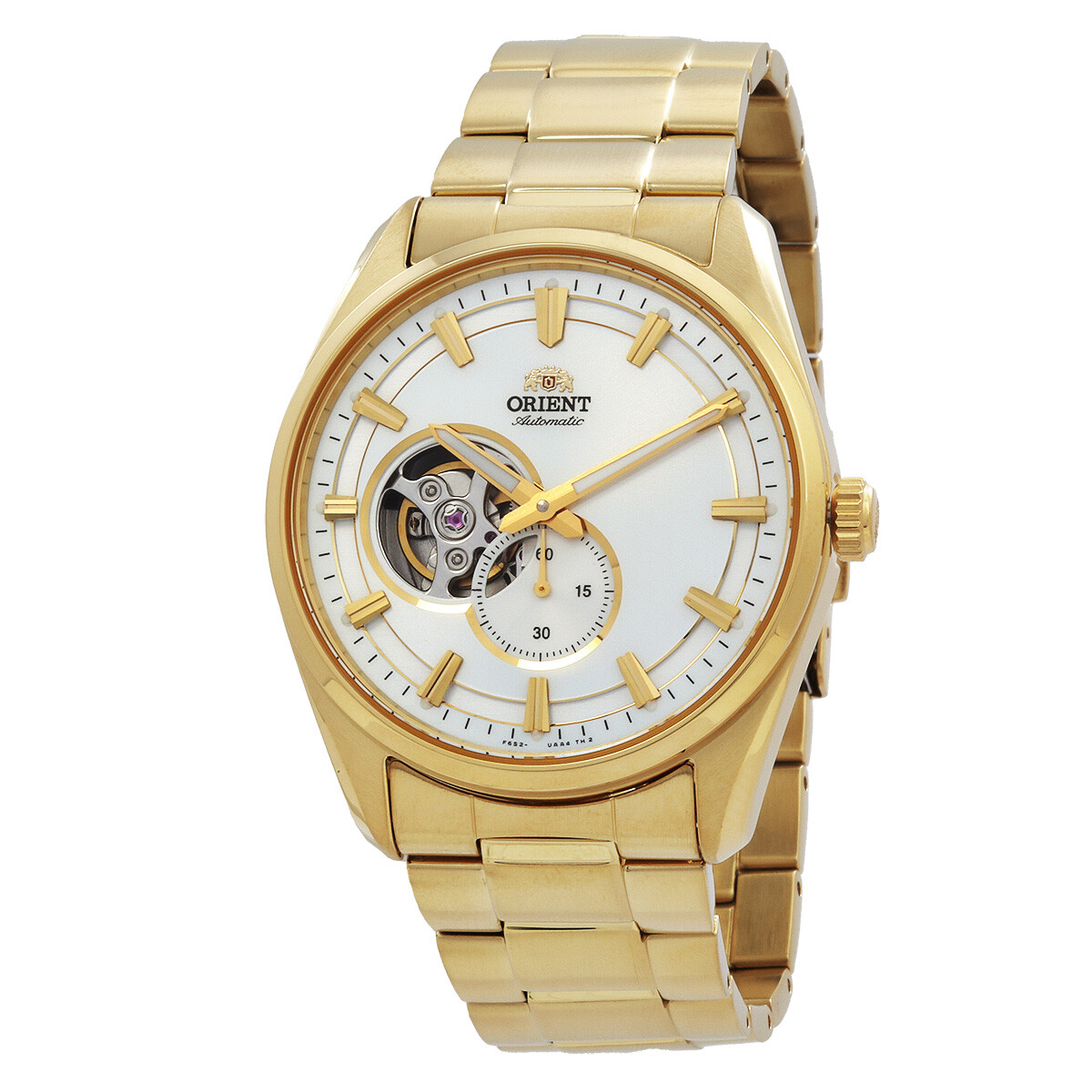 Orient Contemporary Semi Skeleton Automatic White Dial Men's Watch RA-AR0007S10B