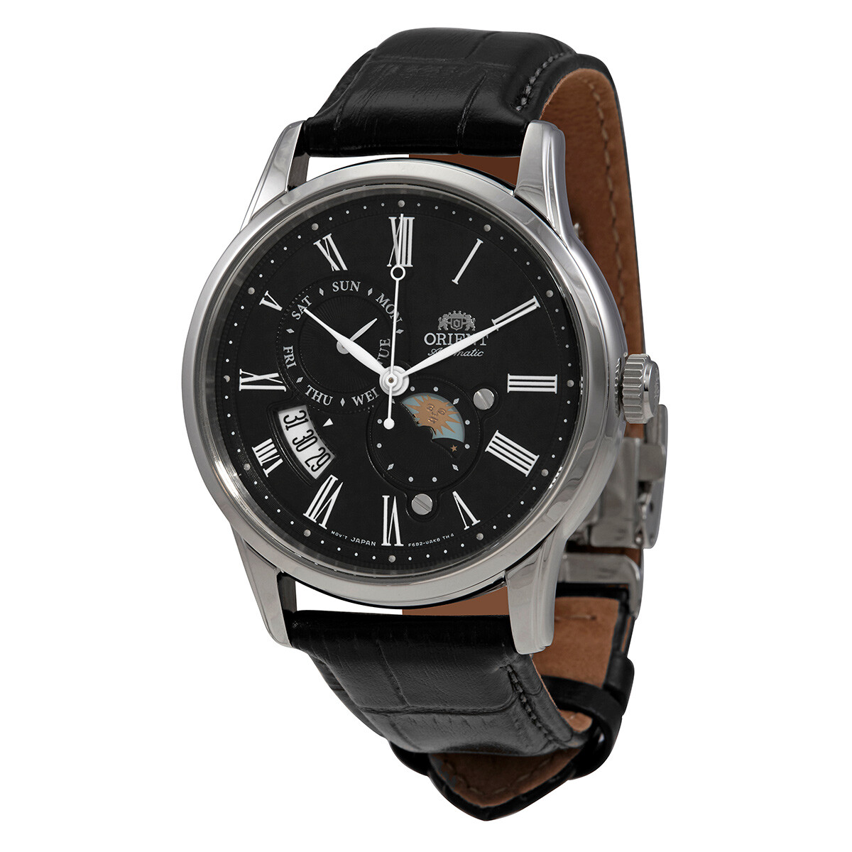 Orient Sun and Moon Automatic Black Dial Men's Watch RA-AK0010B10B