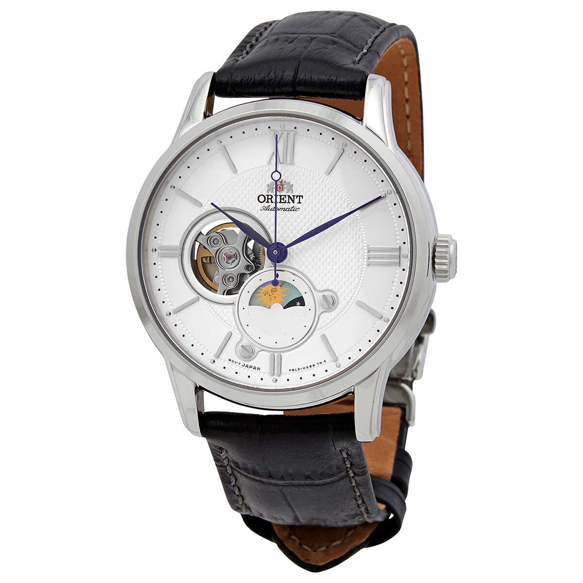 Orient Sun & Moon Automatic Silver Dial Men's Watch RA-AS0011S10B