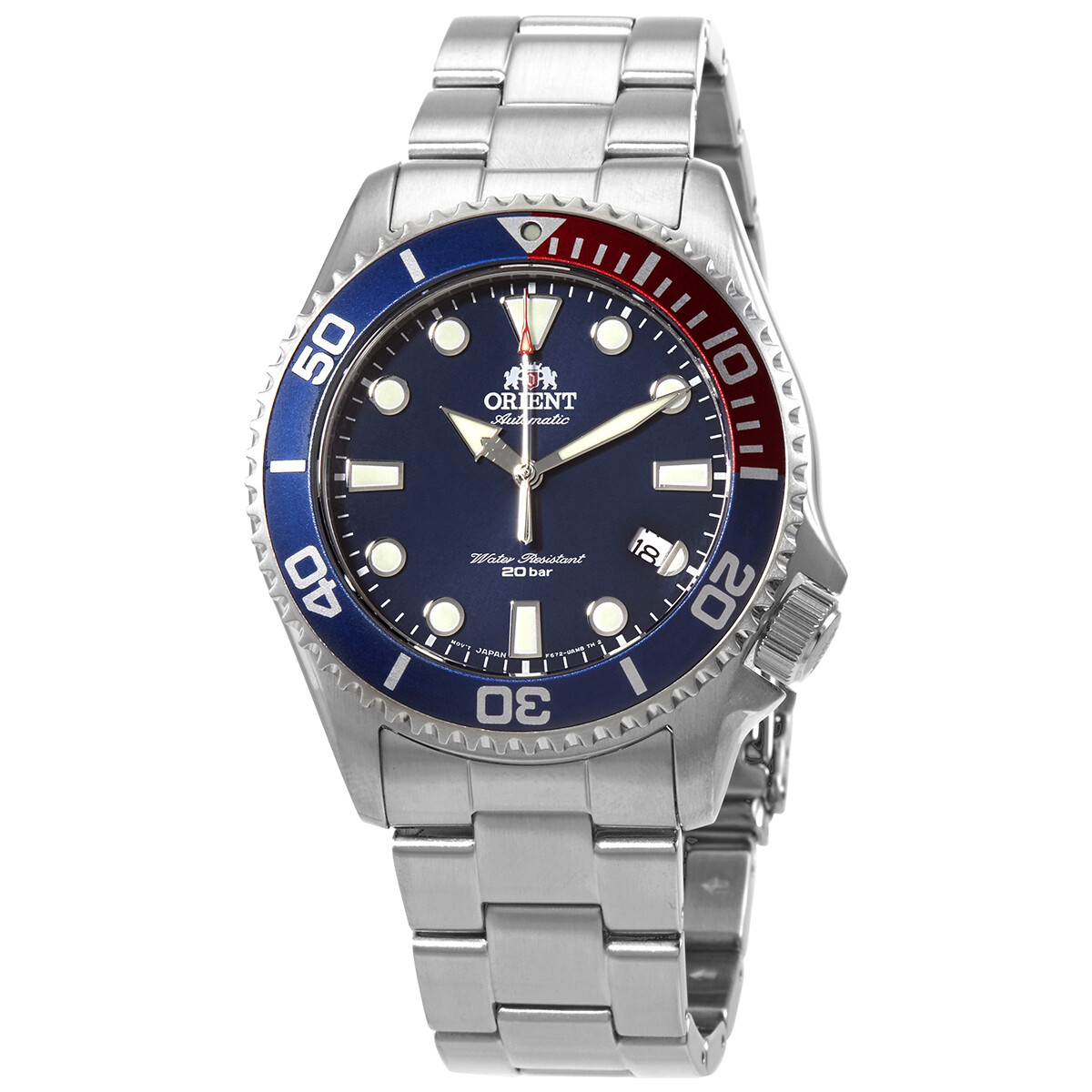 Orient Triton Automatic Blue Dial Pepsi Bezel Men's Watch RA-AC0K03L10B