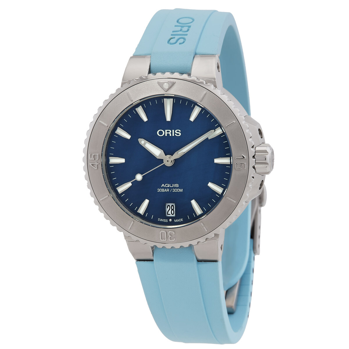 Oris Aquis Automatic Blue Dial Ladies Watch 01 733 7770 4155-07 4 18 65FC