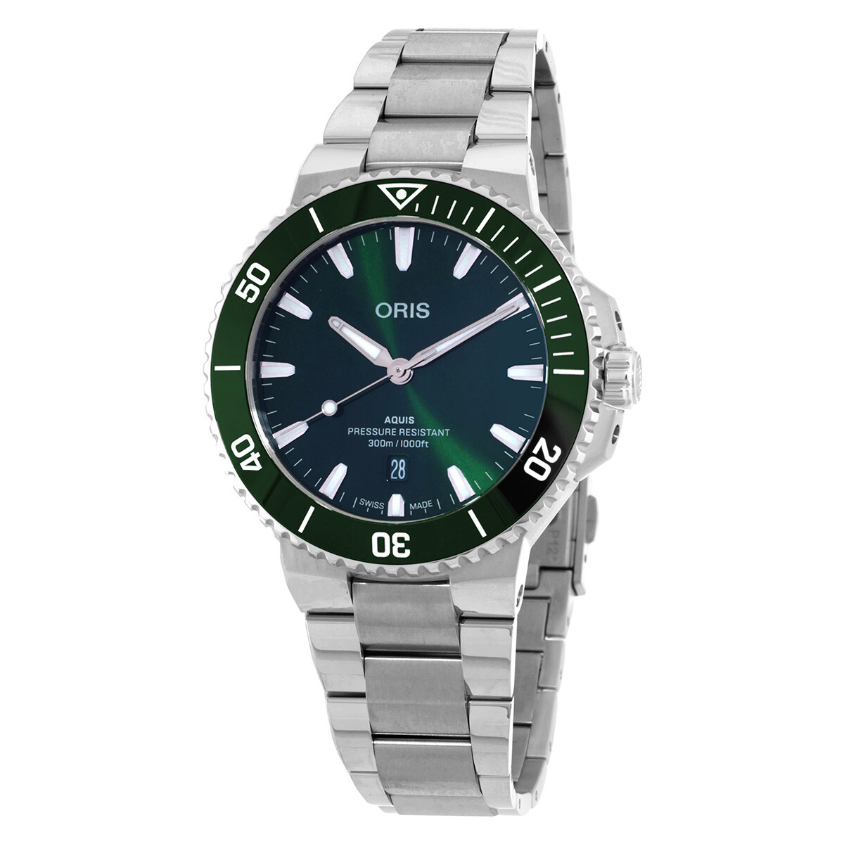 Oris Aquis Date Automatic Green Dial Men's Watch 01 733 7789 4157-07 8 23 04PEB