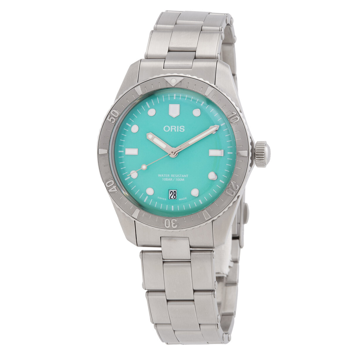 Oris Oris Divers Sixty-Five 38mm Automatic Cotton Candy Green Dial Watch 01 733 7771 4057-07 8 19 18