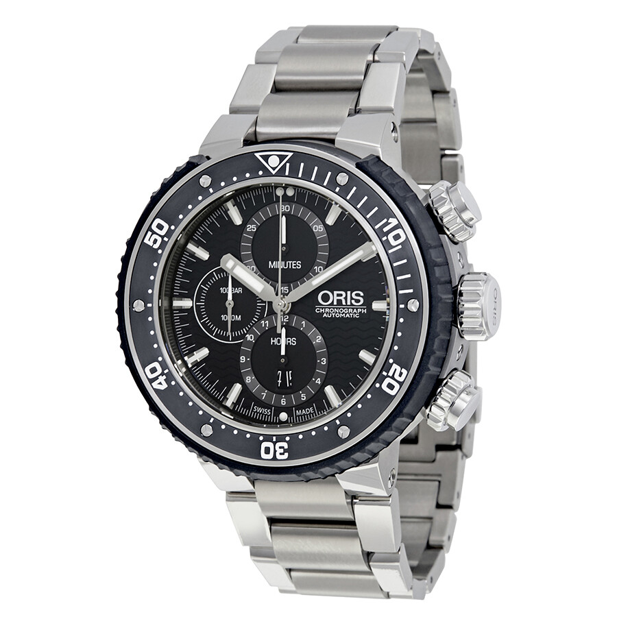 Oris ProDiver Chronograph Automatic Black Dial Men's Watch 01 774 7727 7154