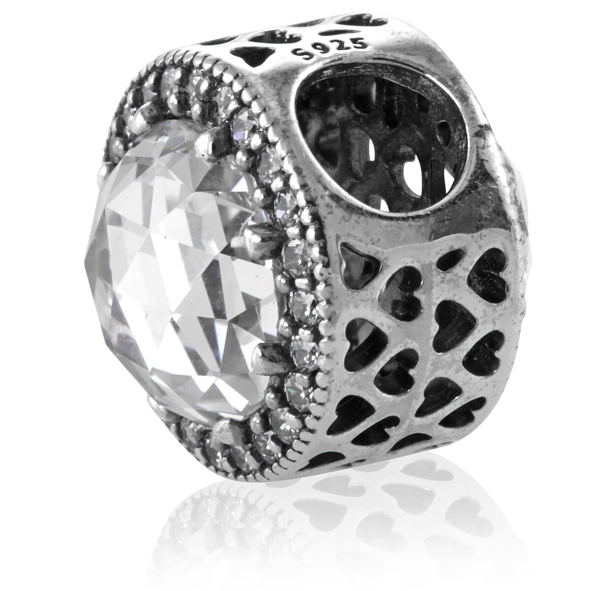 Pandora Ladies Rose Gold Disney Cinderella Sparkling Carriage Charm ...