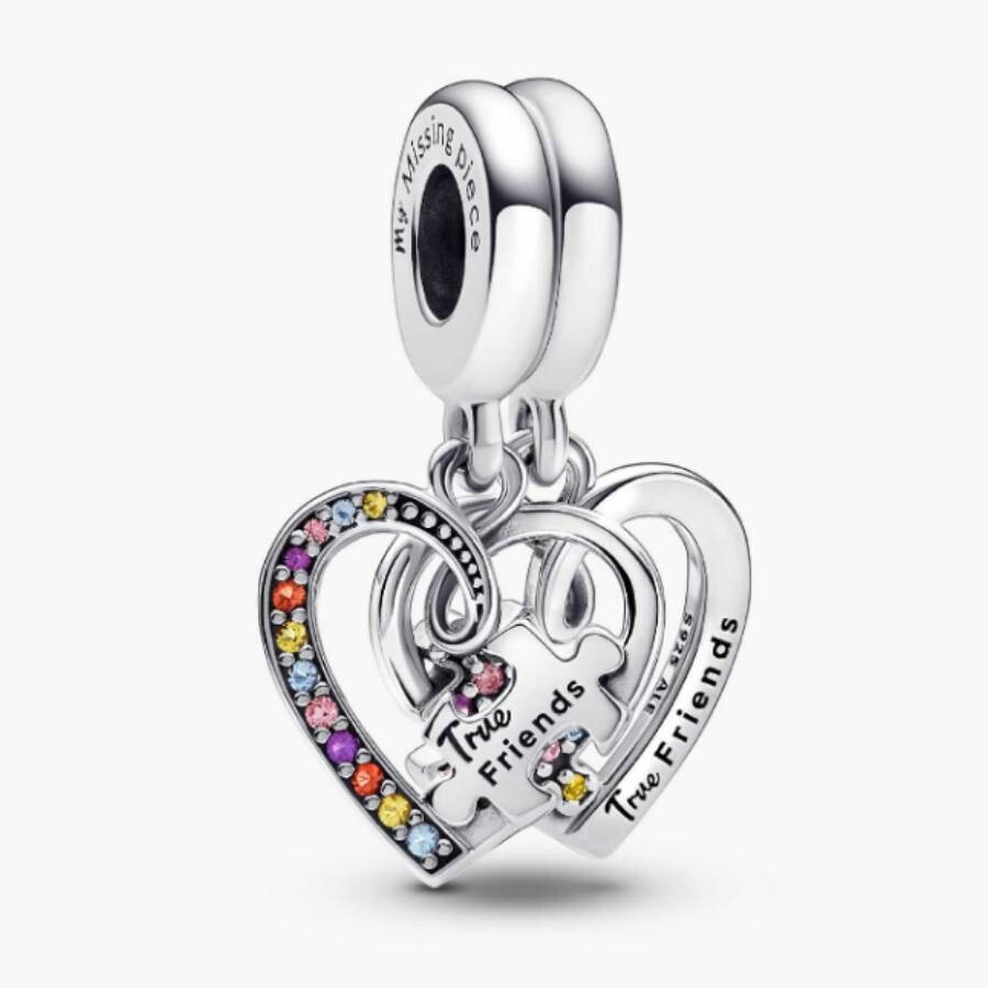 Pandora Splitable Hearts Sterling Silver Dangle