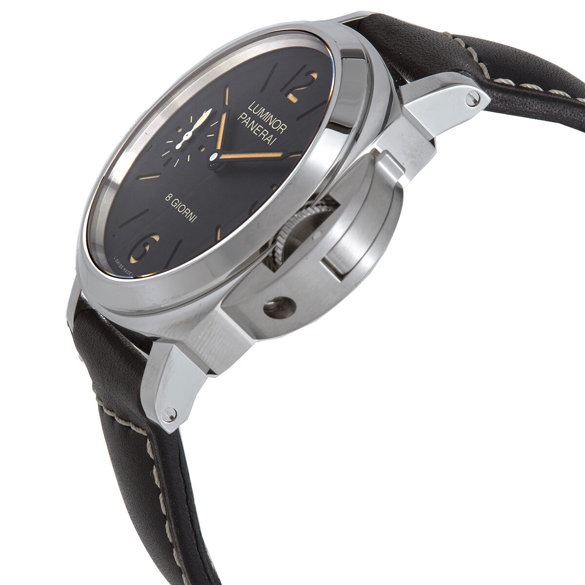 Panerai Luminor Base Hand Wind Black Dial Men's Watch PAM00915