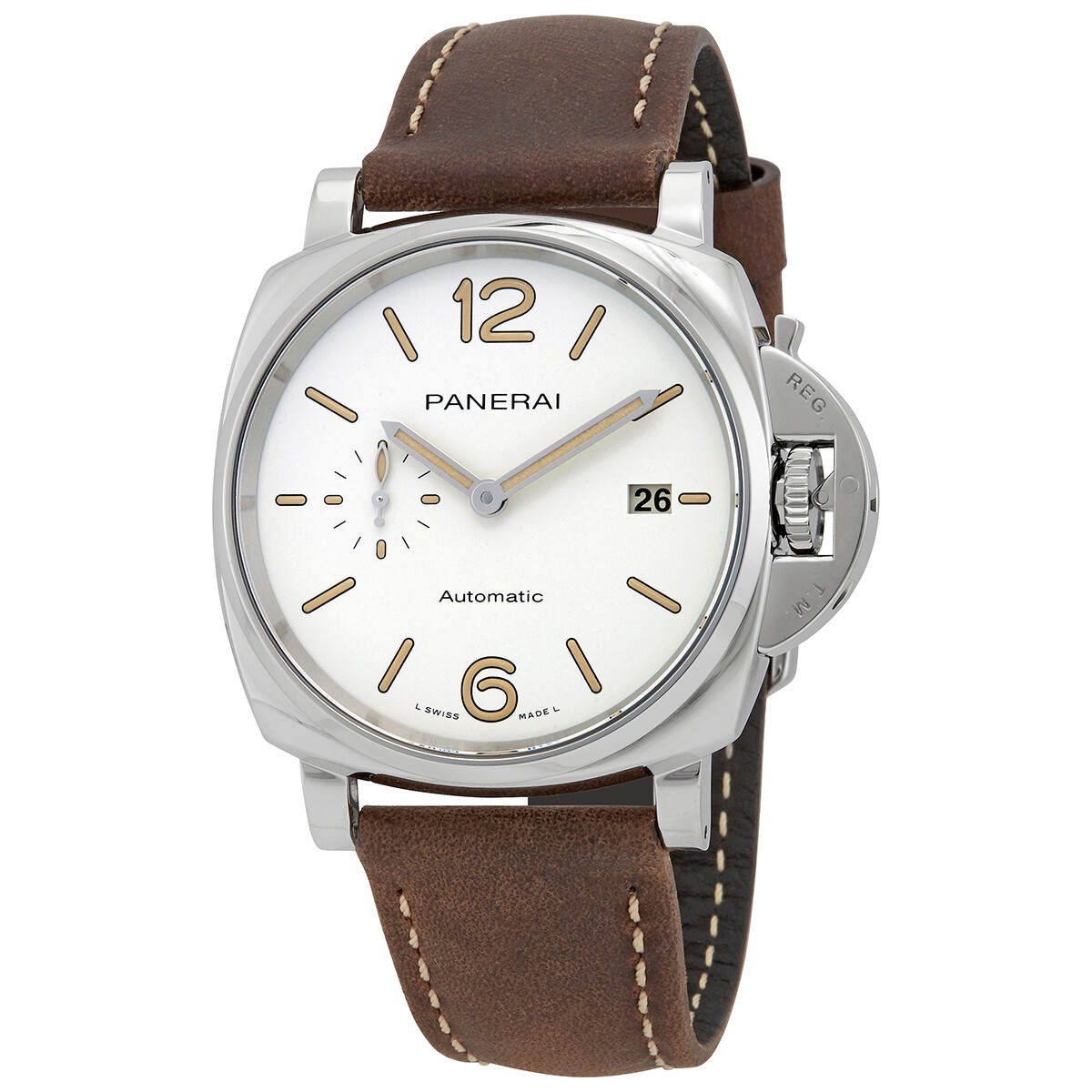 Panerai Luminor Due Automatic Silver Dial Men's Watch PAM01046
