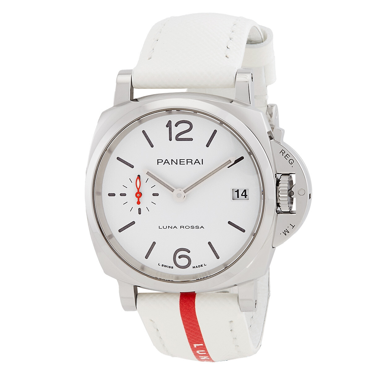 Panerai Luminor Due Luna Rossa Automatic White Dial Watch PAM01378