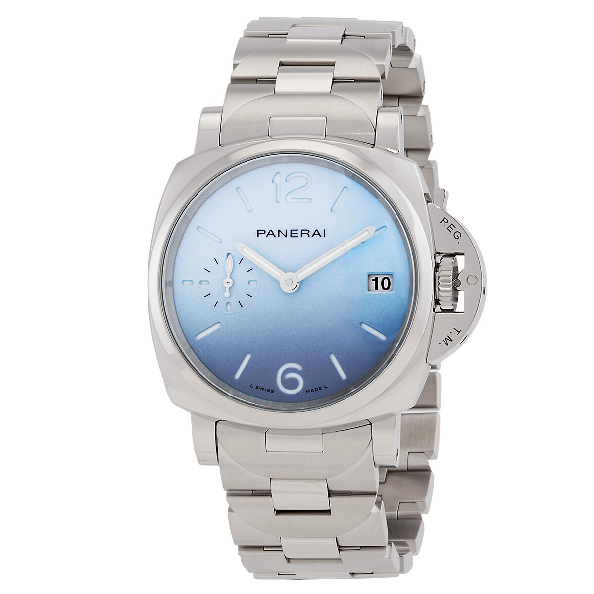 Panerai Luminor Due Pastello Automatic Light Blue Dial Watch PAM01309