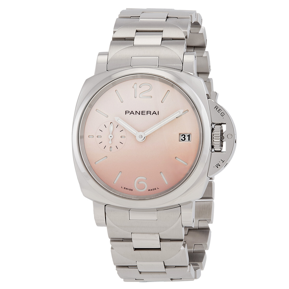 Panerai Luminor Due Pastello Automatic Pink Dial Watch PAM01319