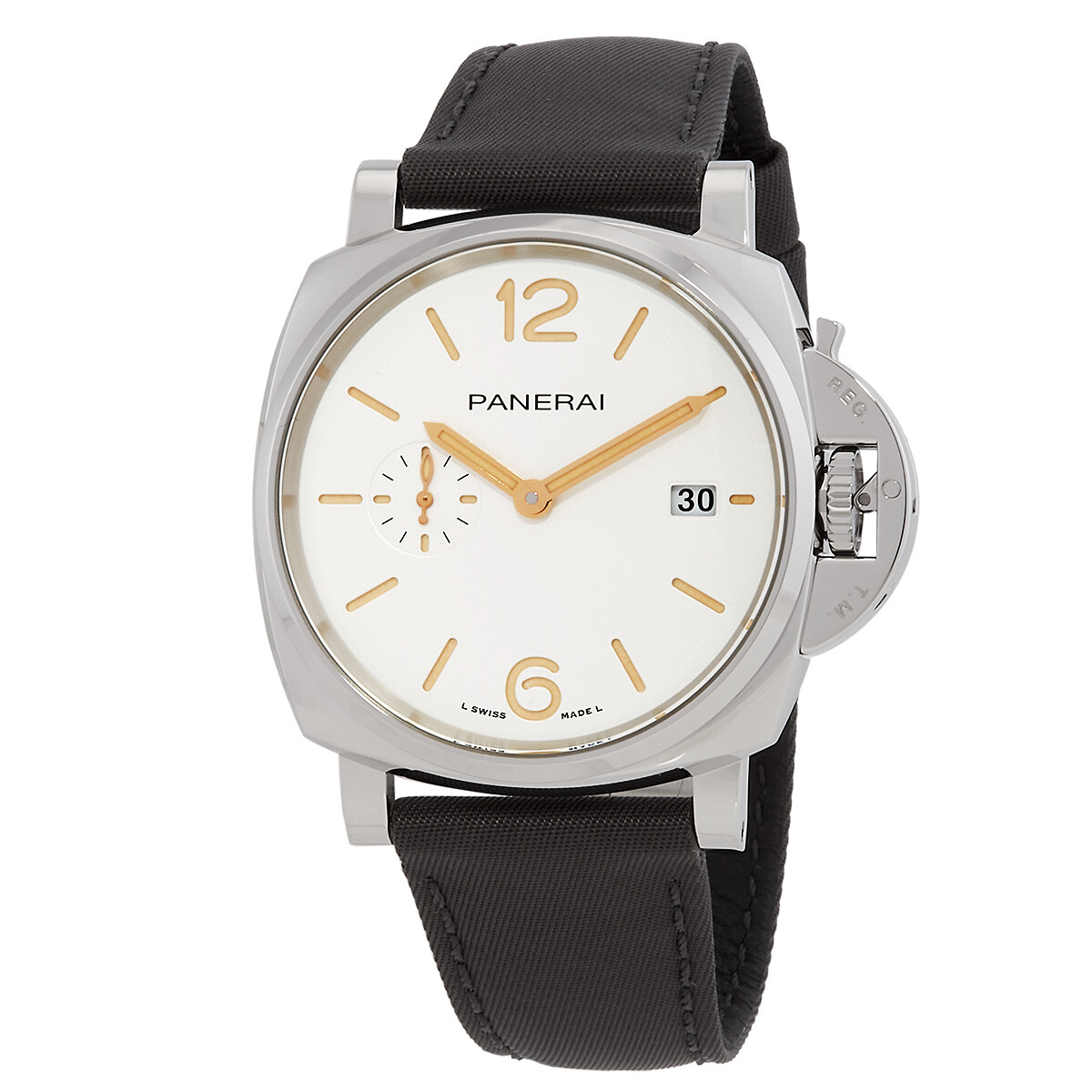 Panerai Luminor Due 42mm Prada Re-Nylon Automatic White Dial Men's Watch PAM01428