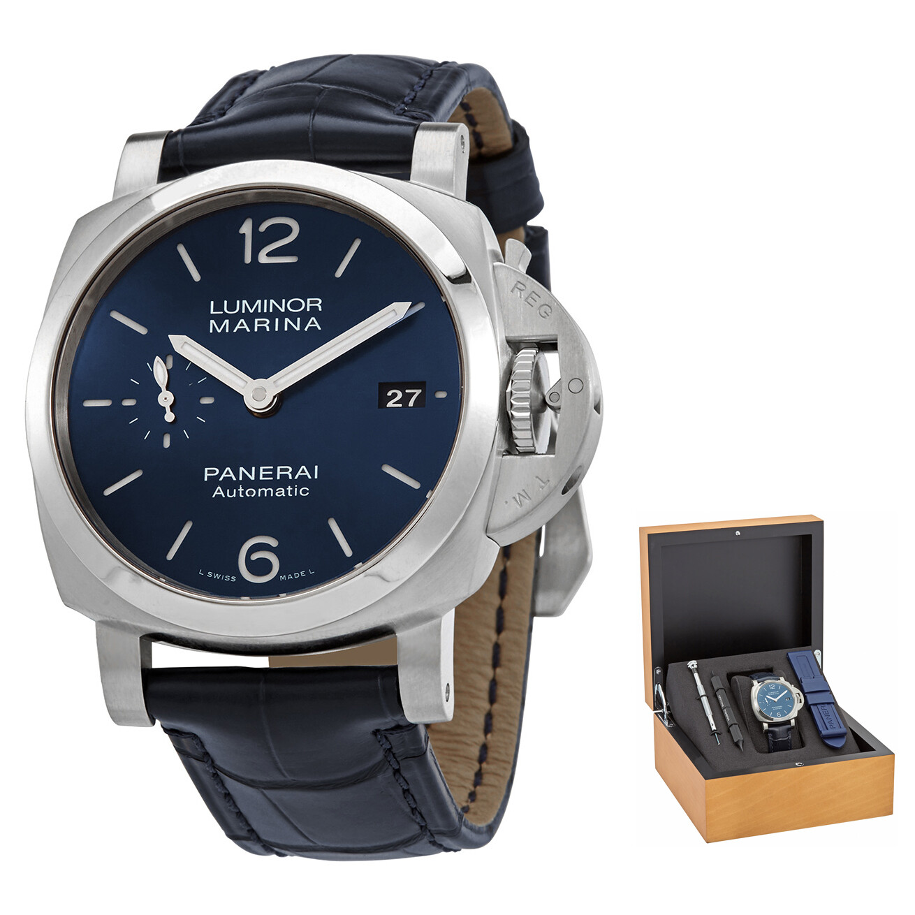 Panerai Luminor Marina Automatic Blue Dial Men's Watch PAM01393