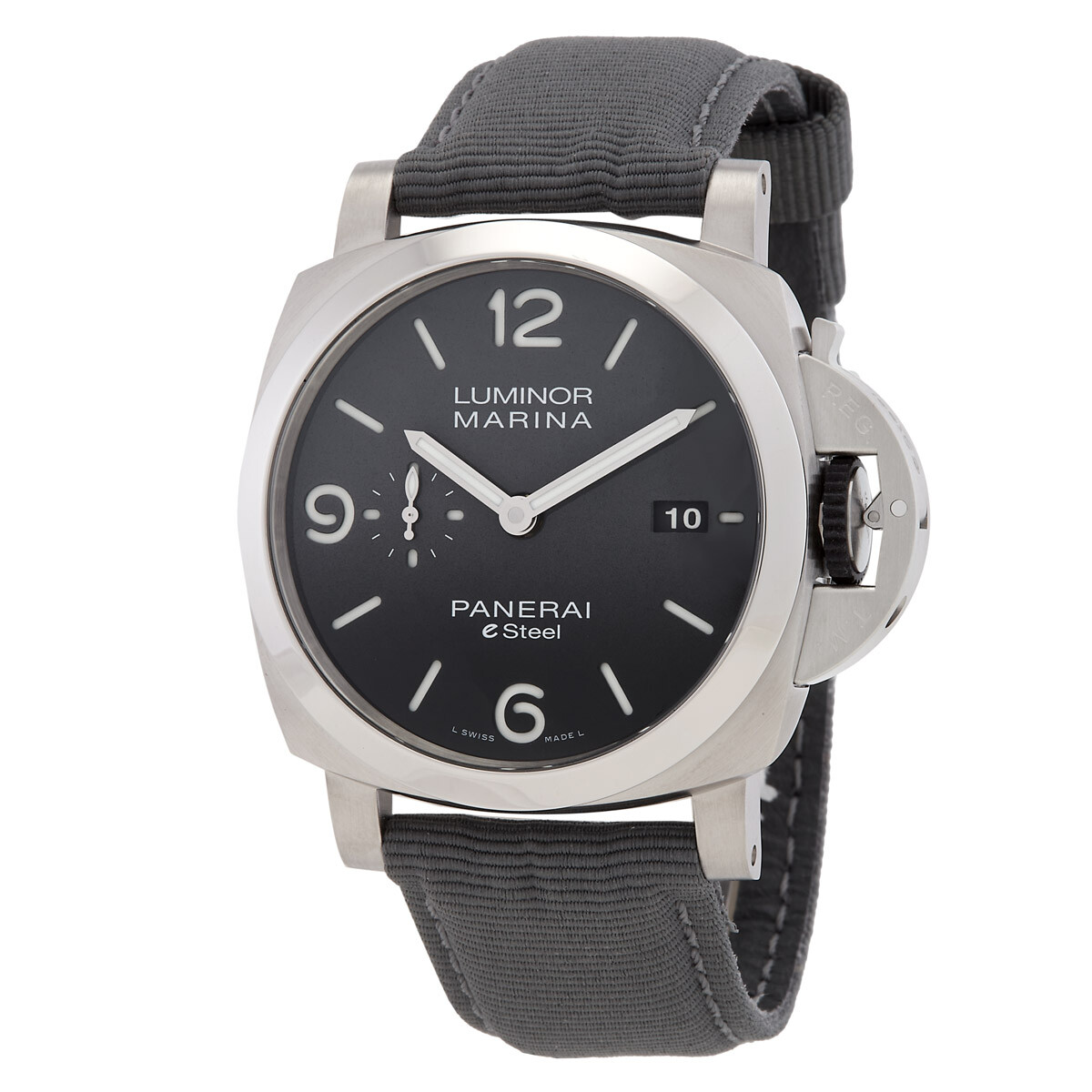 Panerai Luminor Marina eSteel Polished Grey Gradient Automatic Men's Watch PAM01358