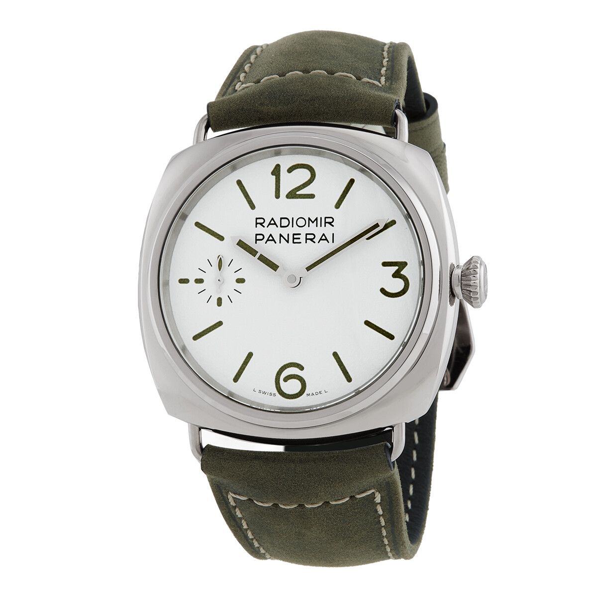Panerai Radiomir Officine 45mm Hand Wind White Dial Men's Watch PAM01384