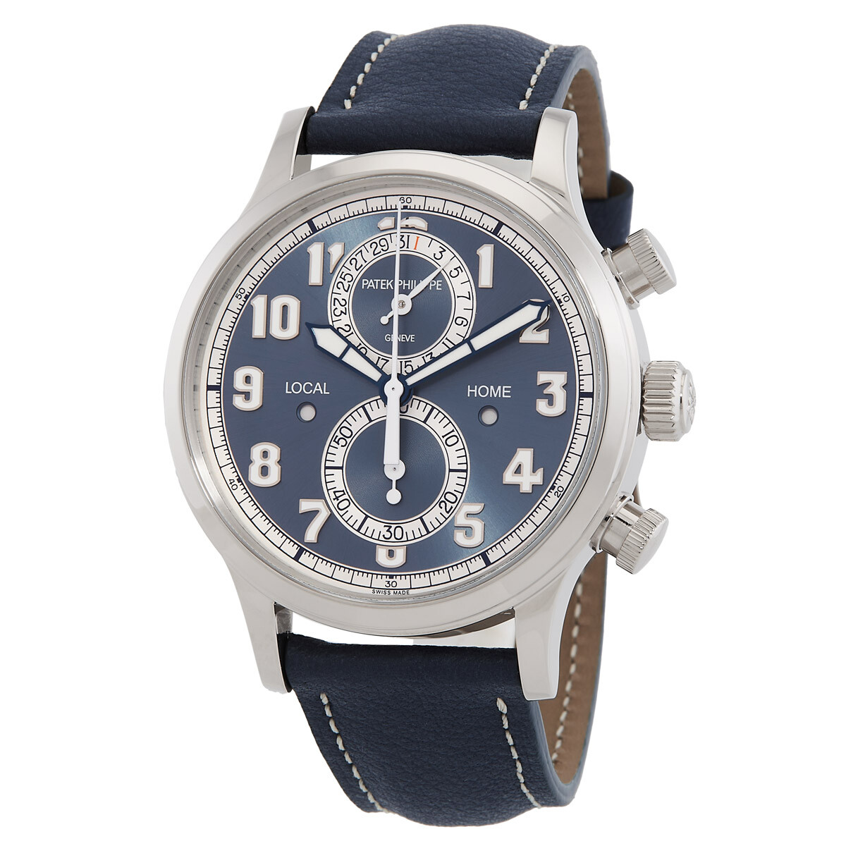 Patek Philippe Complications Calatrava Pilot Travel Time Chronograph Automatic Watch 5924G-001