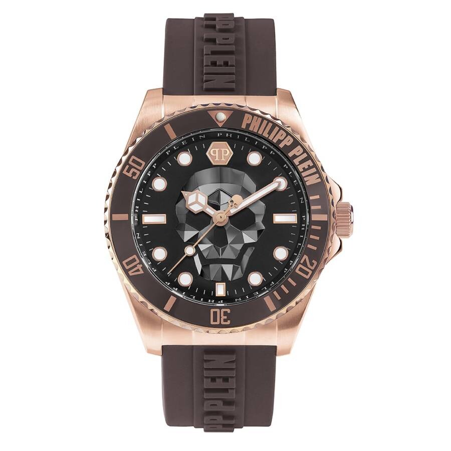 Philipp Plein The Skull Diver Quartz Black Dial Men's Watch PWOAA0322