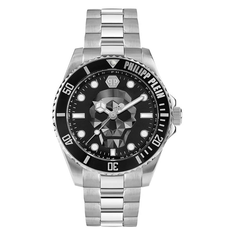 Philipp Plein The Skull Diver Quartz Black Dial Men's Watch PWOAA0522