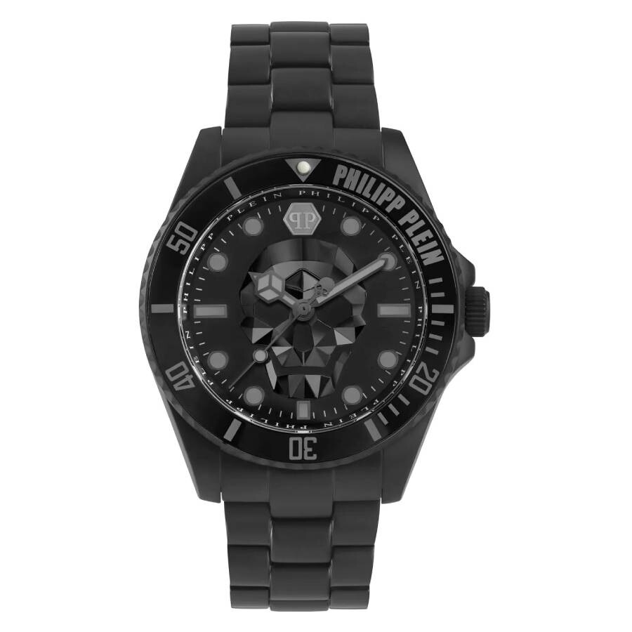 Philipp Plein The Skull Diver Quartz Black Dial Men's Watch PWOAA0922
