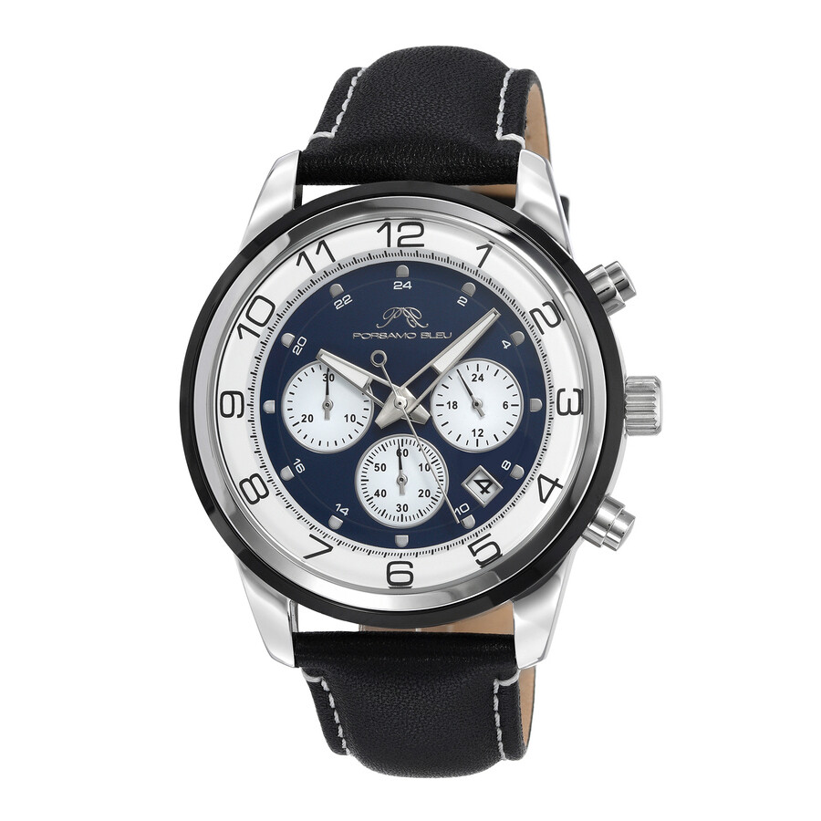 Porsamo Bleu Arthur Chronograph Quartz Blue Dial Men's Watch 1091CARL