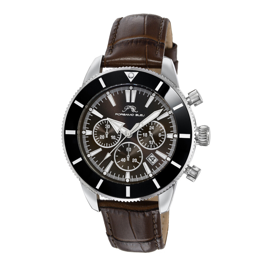 Porsamo Bleu Brandon Chronograph Quartz Black Dial Men's Watch 1012CBRL
