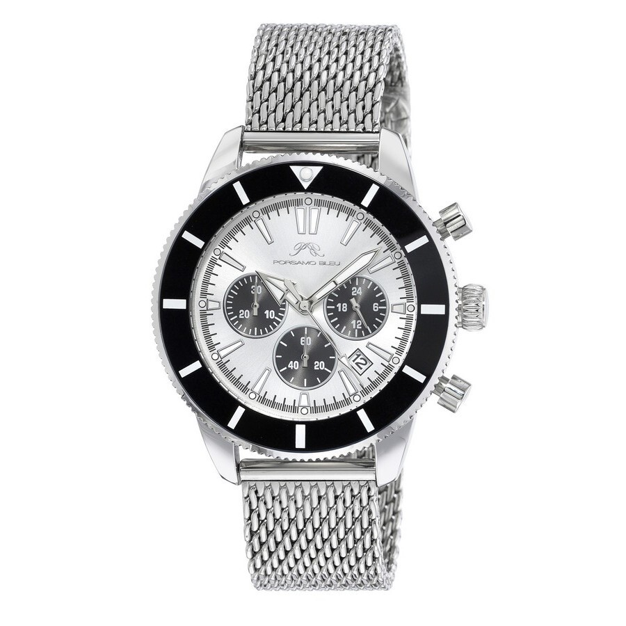Porsamo Bleu Brandon Chronograph Quartz Silver Dial Men's Watch 1011BBRS