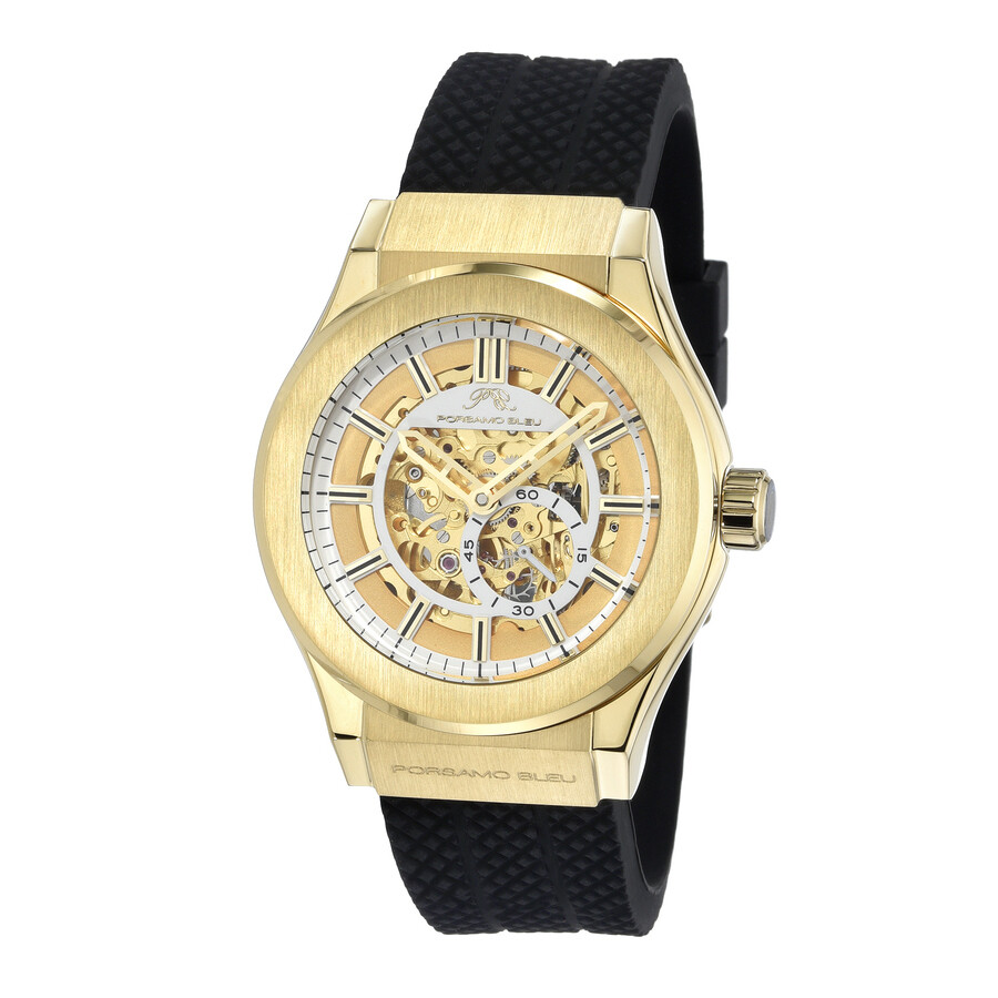 Porsamo Bleu Cruz Automatic Gold Dial Men's Watch 1221CCRR