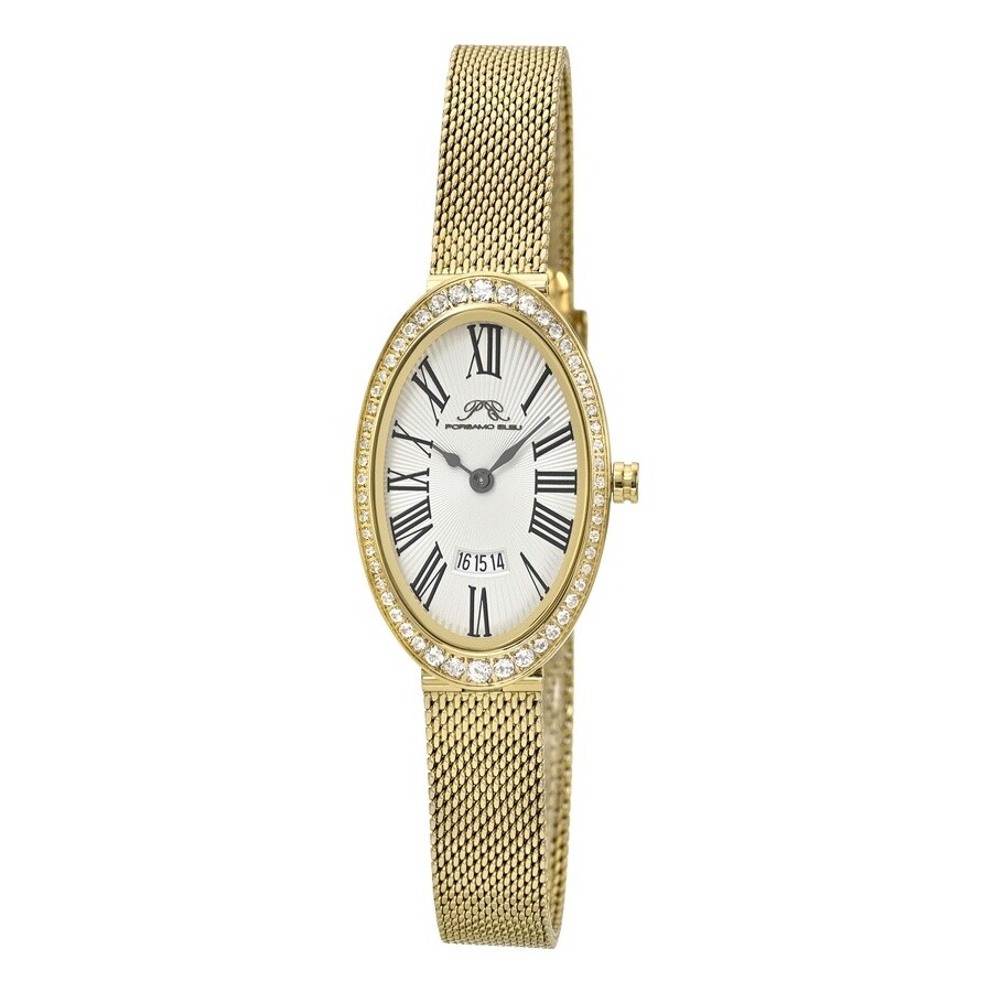 Porsamo Bleu Eloise Quartz White Dial Topaz Ladies Watch 1352BELS