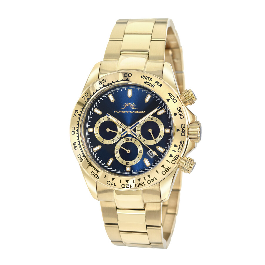 Porsamo Bleu Preston Chronograph Quartz Blue Dial Men's Watch 1033BPRS