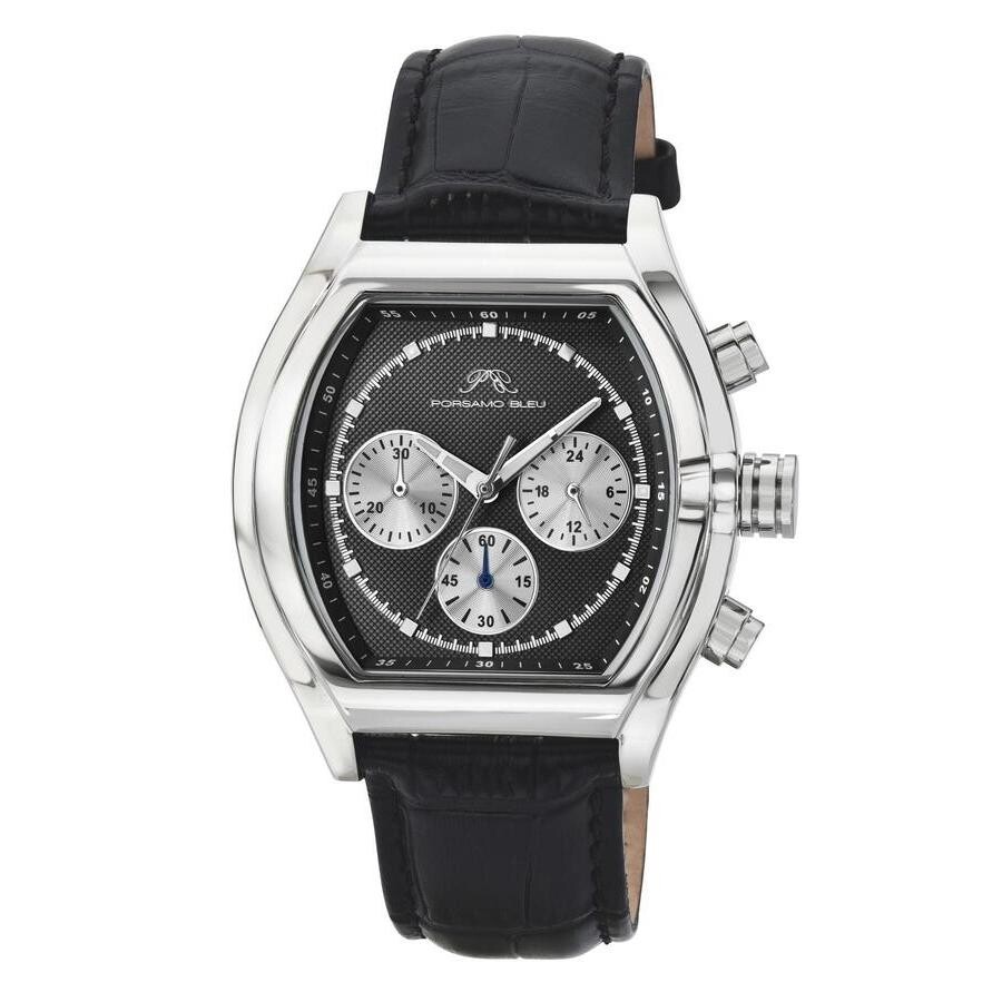 Porsamo Bleu Roman Quartz Black Dial Men's Watch 1292BROL
