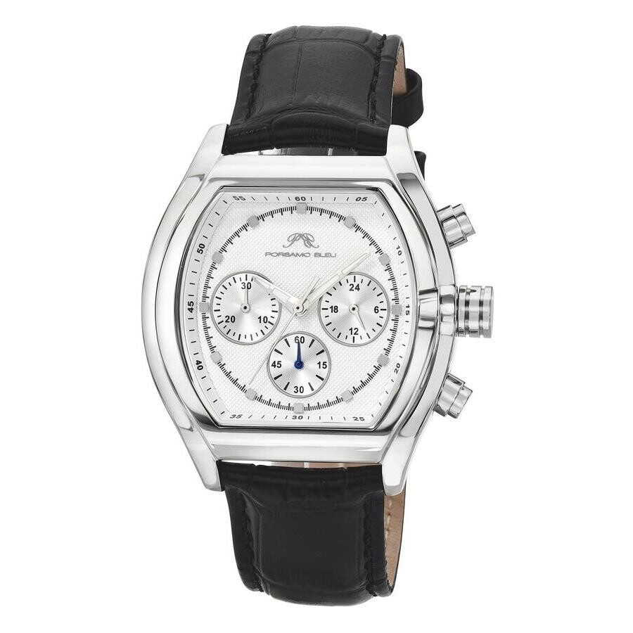 Porsamo Bleu Roman Chronograph Quartz White Dial Men's Watch 1292AROL
