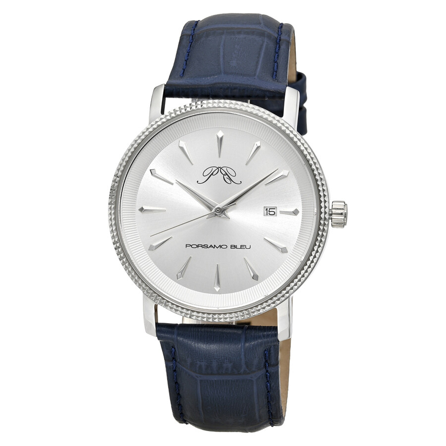 Porsamo Bleu Veritas 2 Quartz Silver Dial Men's Watch 1362BVEL