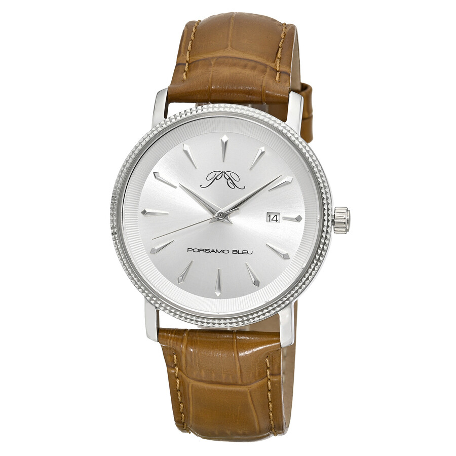 Porsamo Bleu Veritas 2 Quartz Silver Dial Men's Watch 1362CVEL