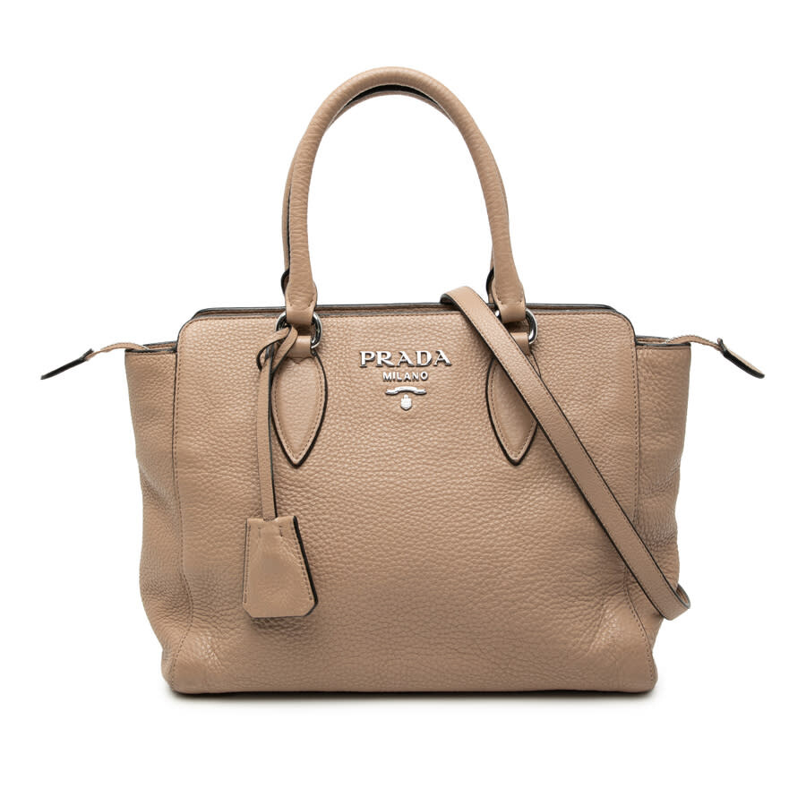 Prada Pre-owned Prada Large Canvas Printed Canapa Satchel Ladies