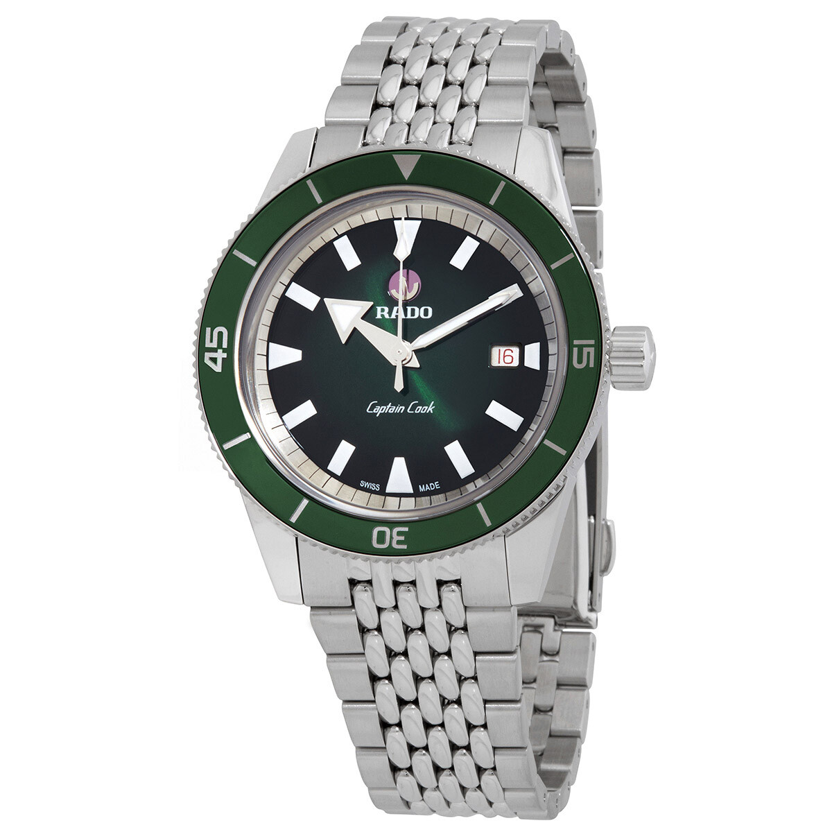 Rado Captain Cook Automatic Green Dial Men's Watch R32505318