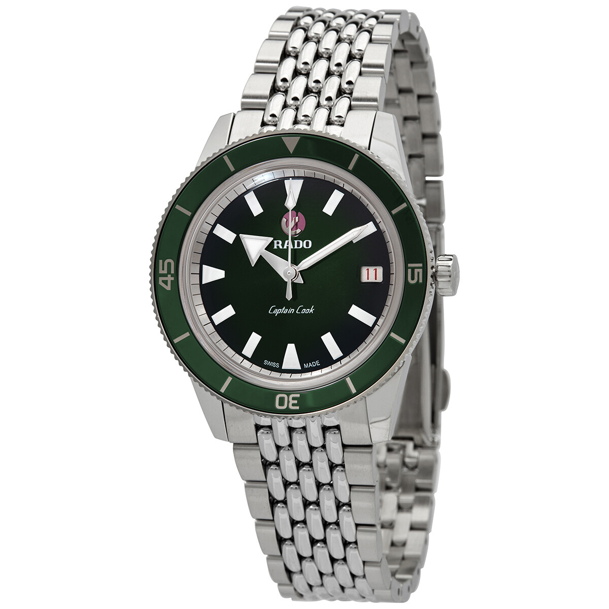 Rado Captain Cook Automatic Green Dial Unisex Watch R32500323