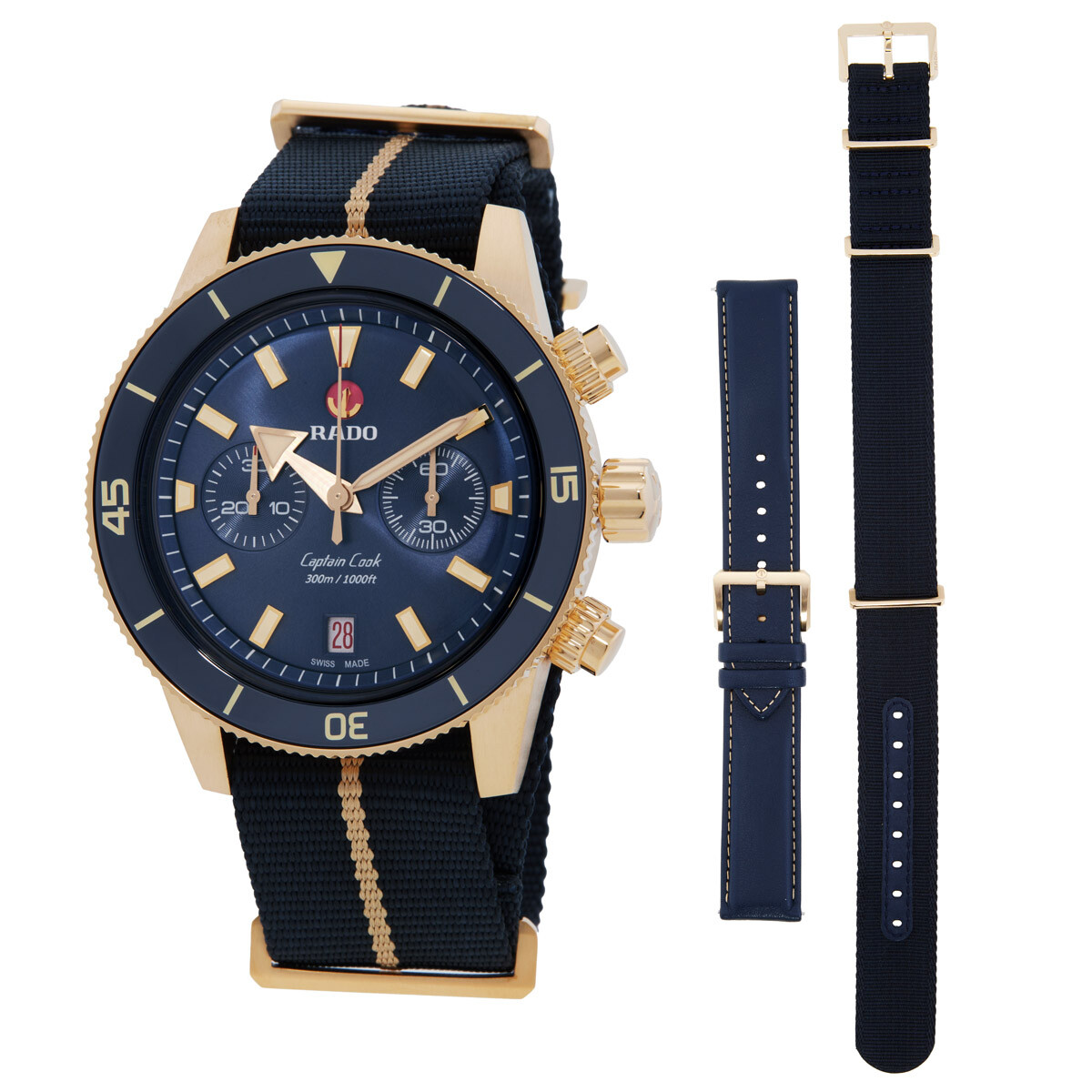 Rado Captain Cook Chronograph Automatic Blue Dial Men's Watch R32146208