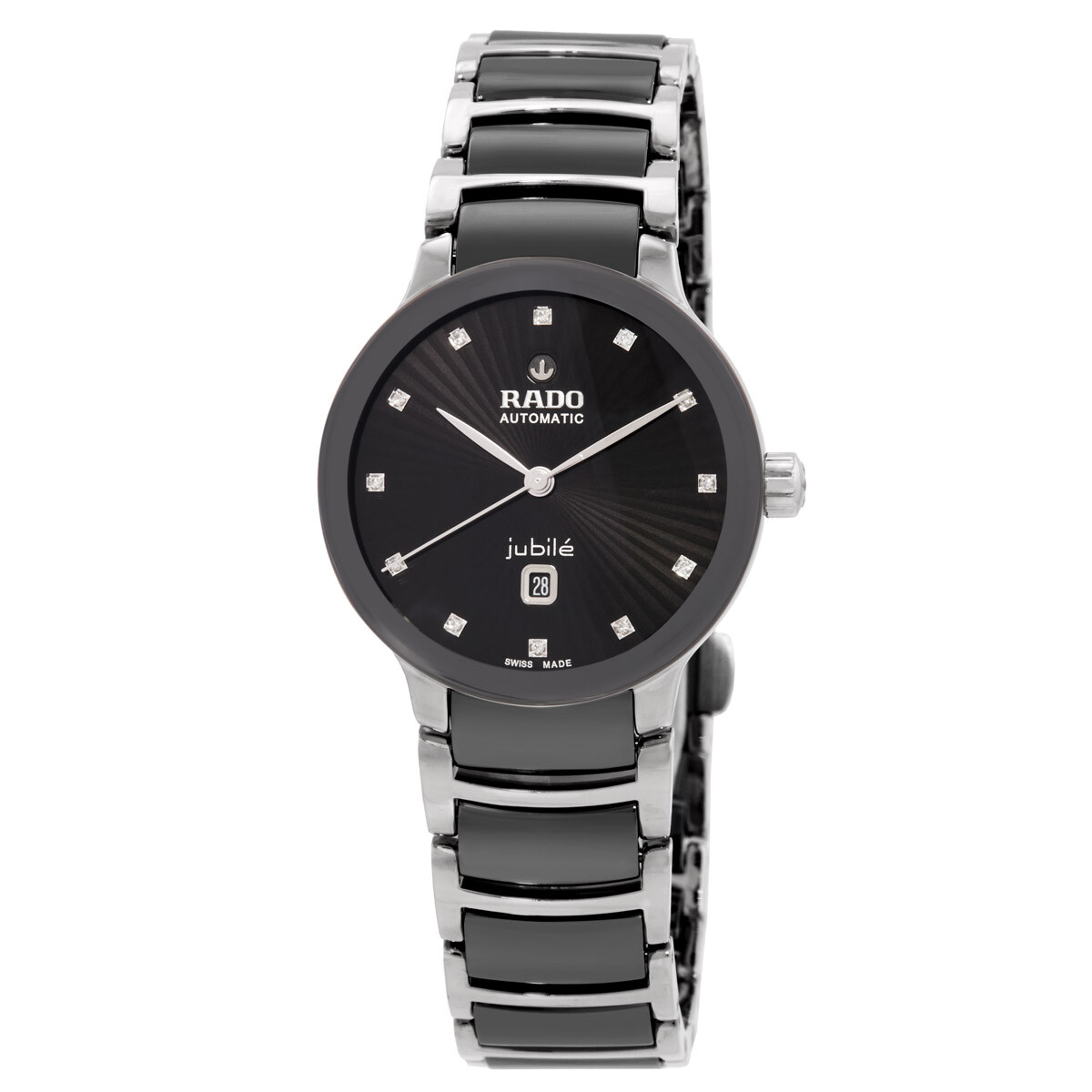 Rado Centrix Automatic Diamond Black Dial Ladies Watch R30020742